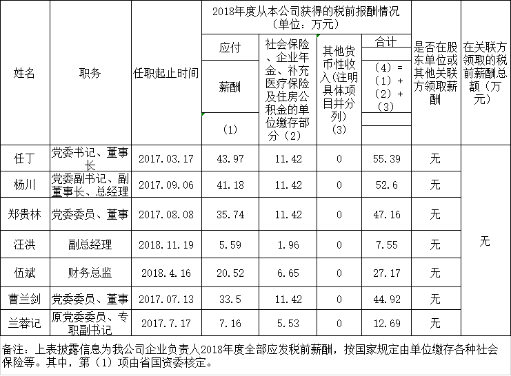 人生就是搏认真人2018年度薪酬情形