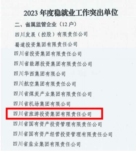 省人生就是搏集团稳就业事情获省国资委转达表扬